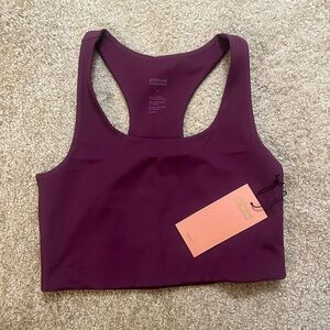 Girlfriend Collective - Plum Paloma Racerback Bra - Medium